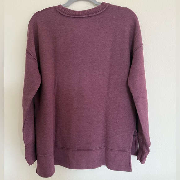 Time and Tru dark purple oversized sweatshirt. - Picture 2 of 2